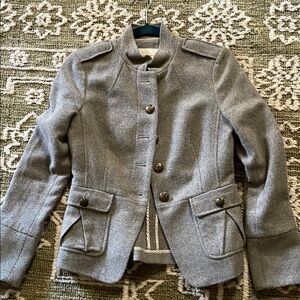 Banana Republic Women's Gray Button-Up Jacket EUC